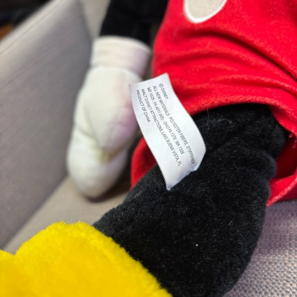 Disney Store MICKEY MOUSE Plush Large Stuffed Giant Size 24" Original - Picture 4 of 5